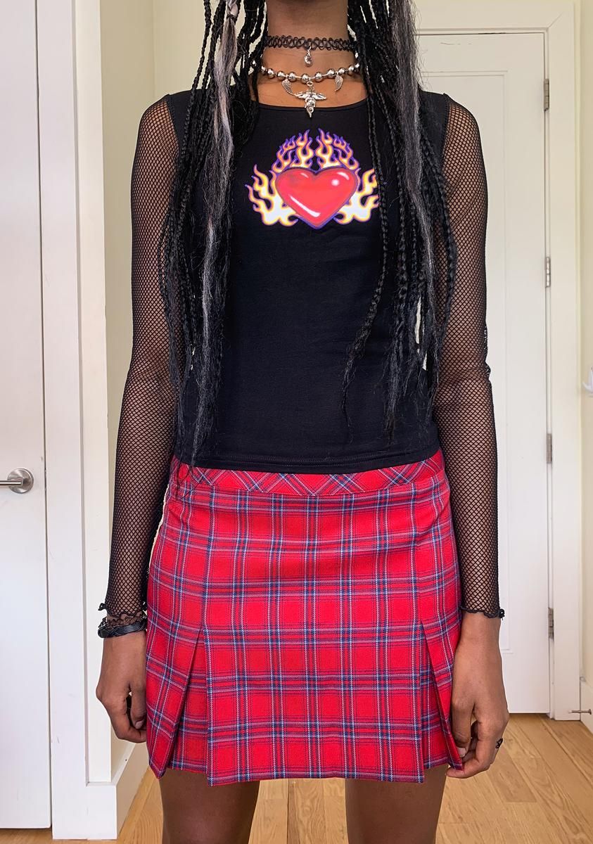 Slow Burn Fishnet Tee sold by Dolls Kill product image thumbnail 2