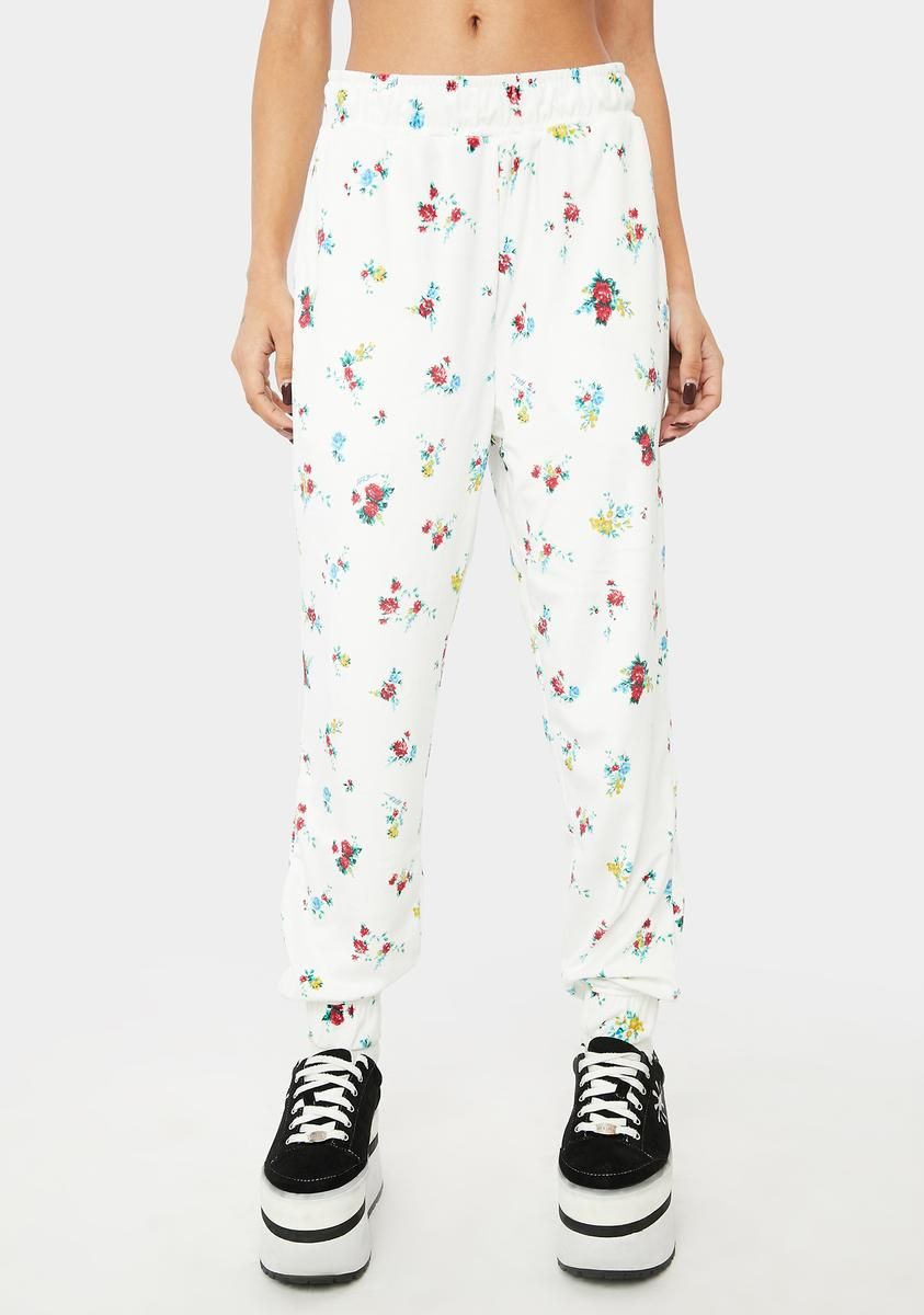 Floral Pavlova Joggers sold by Dolls Kill