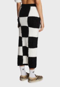 Proper Selfie Checkered Midi Skirt sold by Dolls Kill