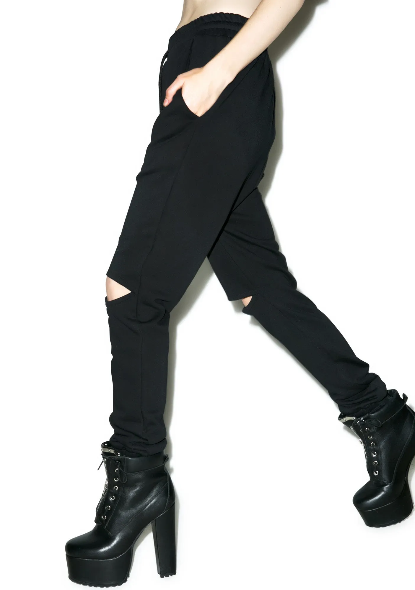 Sinner Cut-Out Sweatpants sold by Dolls Kill product image thumbnail 2