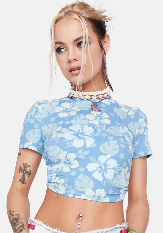 Pool Tropical Topics Hibiscus Top sold by Dolls Kill