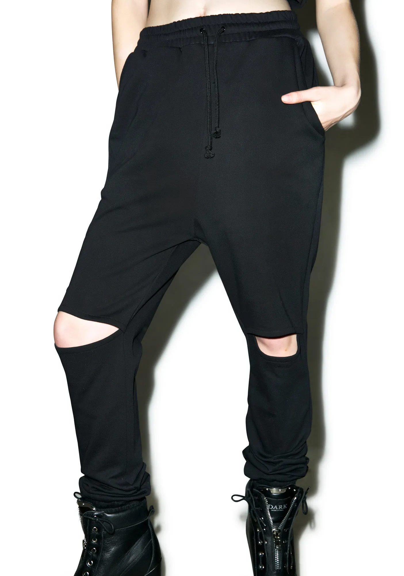 Sinner Cut-Out Sweatpants sold by Dolls Kill product image thumbnail 3