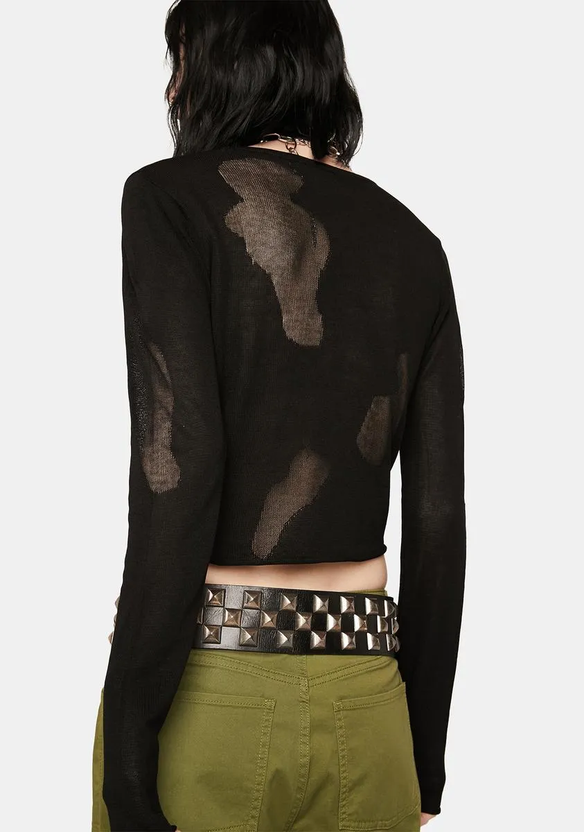 Don't Look Away Crop Top sold by Dolls Kill product image thumbnail 4