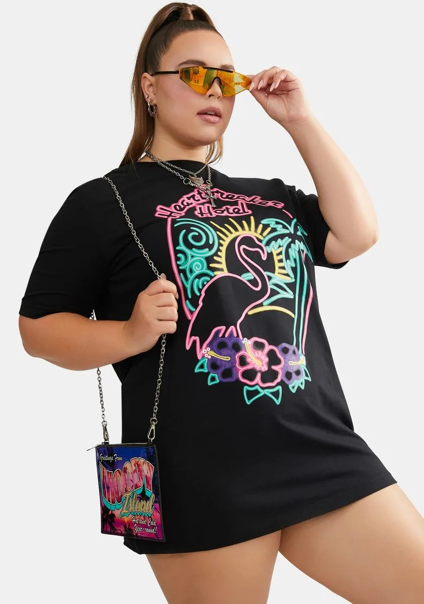 Plus Heartbreak Paradise Flamingo Tee sold by Dolls Kill product image thumbnail 2