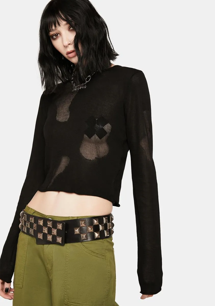 Don't Look Away Crop Top sold by Dolls Kill product image thumbnail 2