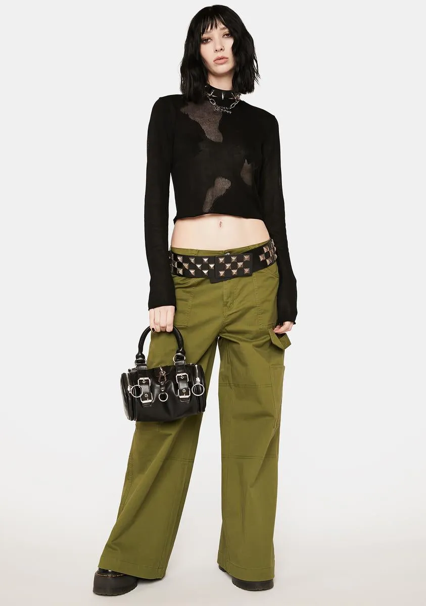 Don't Look Away Crop Top sold by Dolls Kill product image thumbnail 3