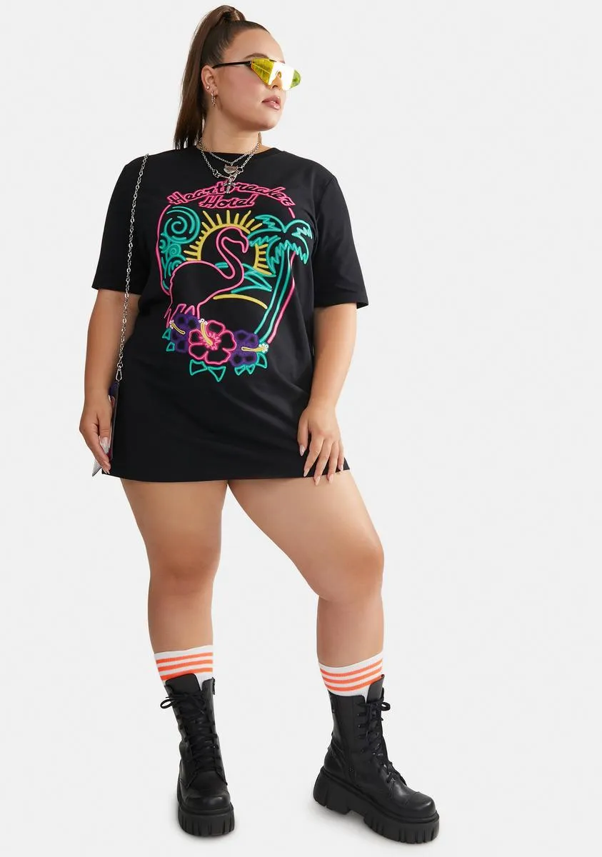 Plus Heartbreak Paradise Flamingo Tee sold by Dolls Kill product image thumbnail 3