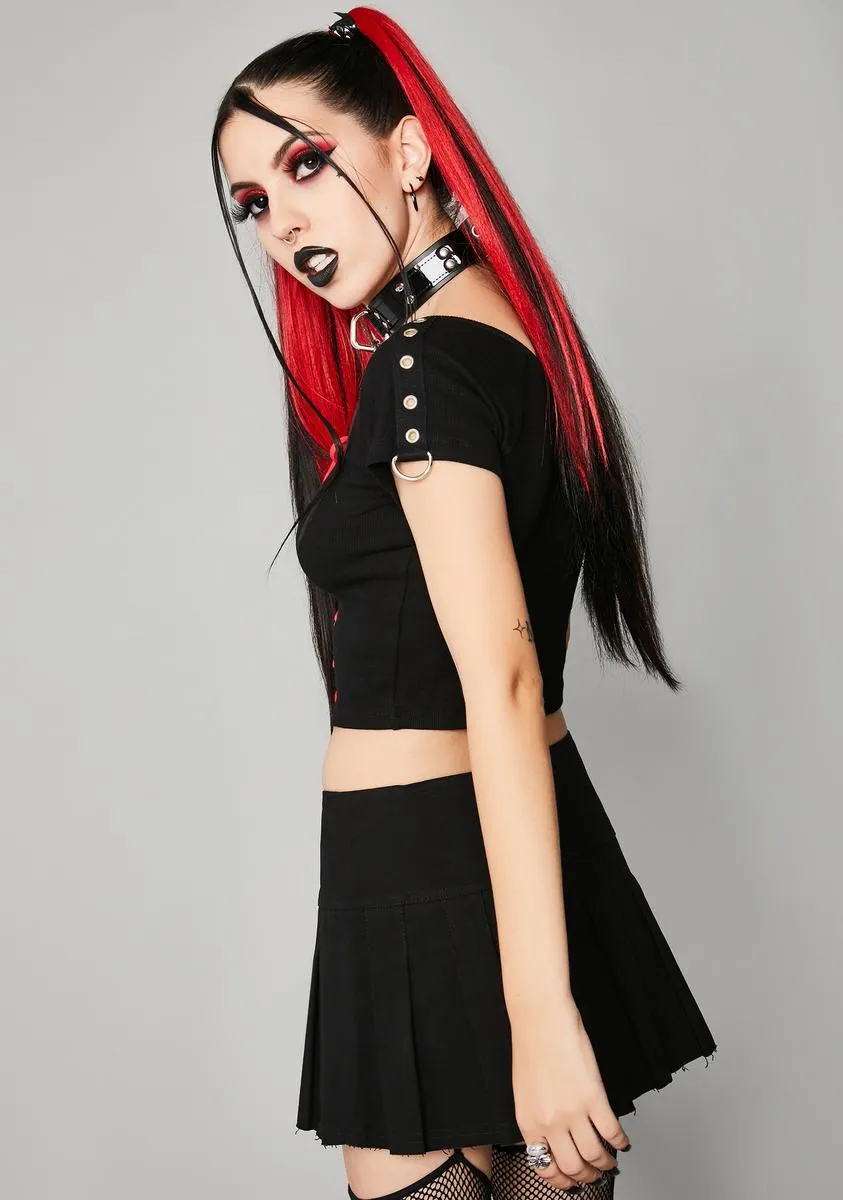 Worlds Apart Mini Skirt sold by Dolls Kill product image thumbnail 4