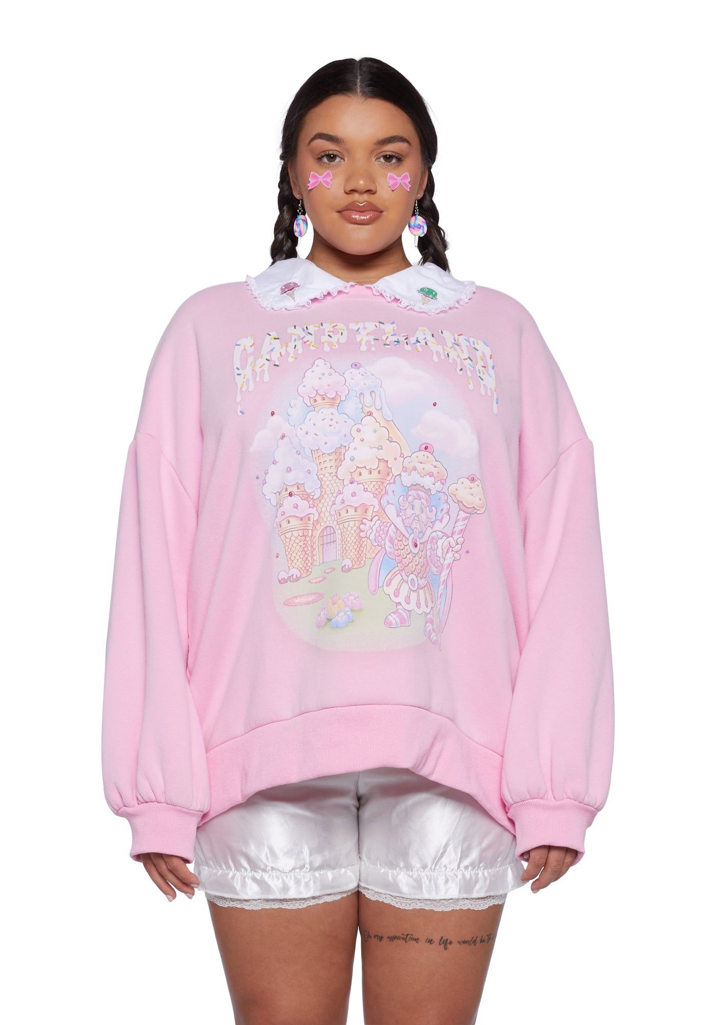 Plus Sweeter Kind Oversized Sweatshirt sold by Dolls Kill