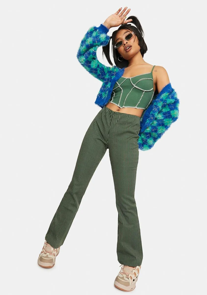 Dark Green Crop Tank sold by Dolls Kill product image thumbnail 3