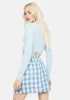 Aqua Playful in Plaid Mini Skirt sold by Dolls Kill