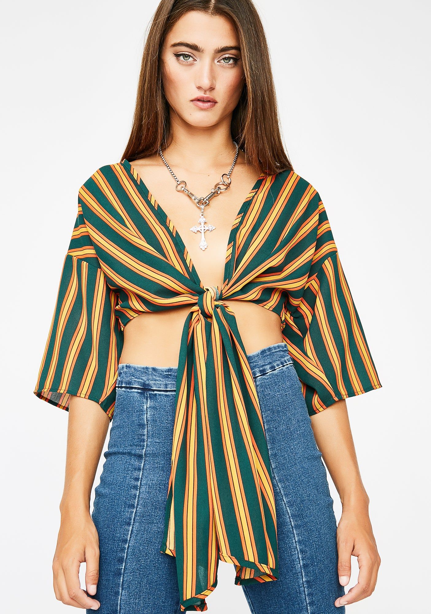 Foxy Babe Crop Top sold by Dolls Kill