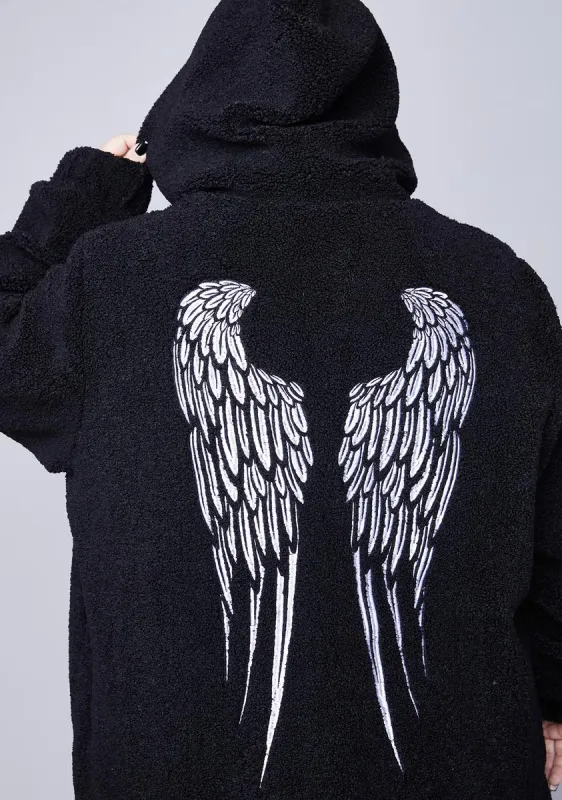 Plus Underworld Rising Teddy Jacket sold by Dolls Kill
