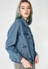 Stop Thinking Denim Jacket sold by Dolls Kill