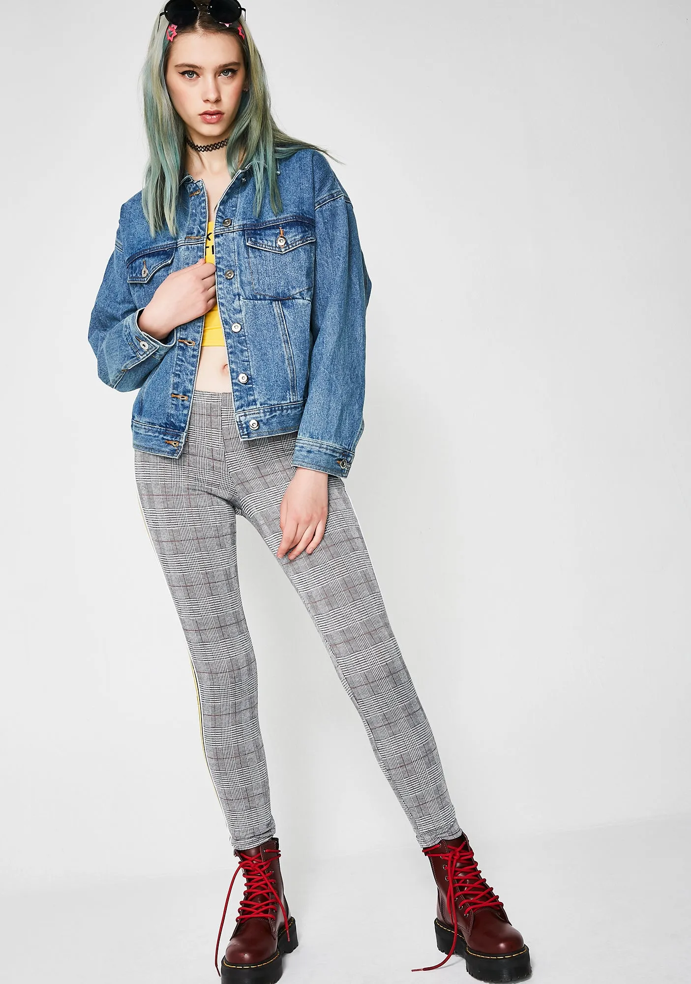 Stop Thinking Denim Jacket sold by Dolls Kill product image thumbnail 2