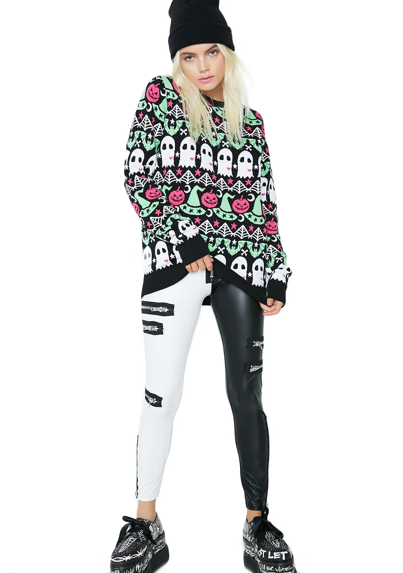 Spooky Crew Sweater sold by Dolls Kill product image thumbnail 5