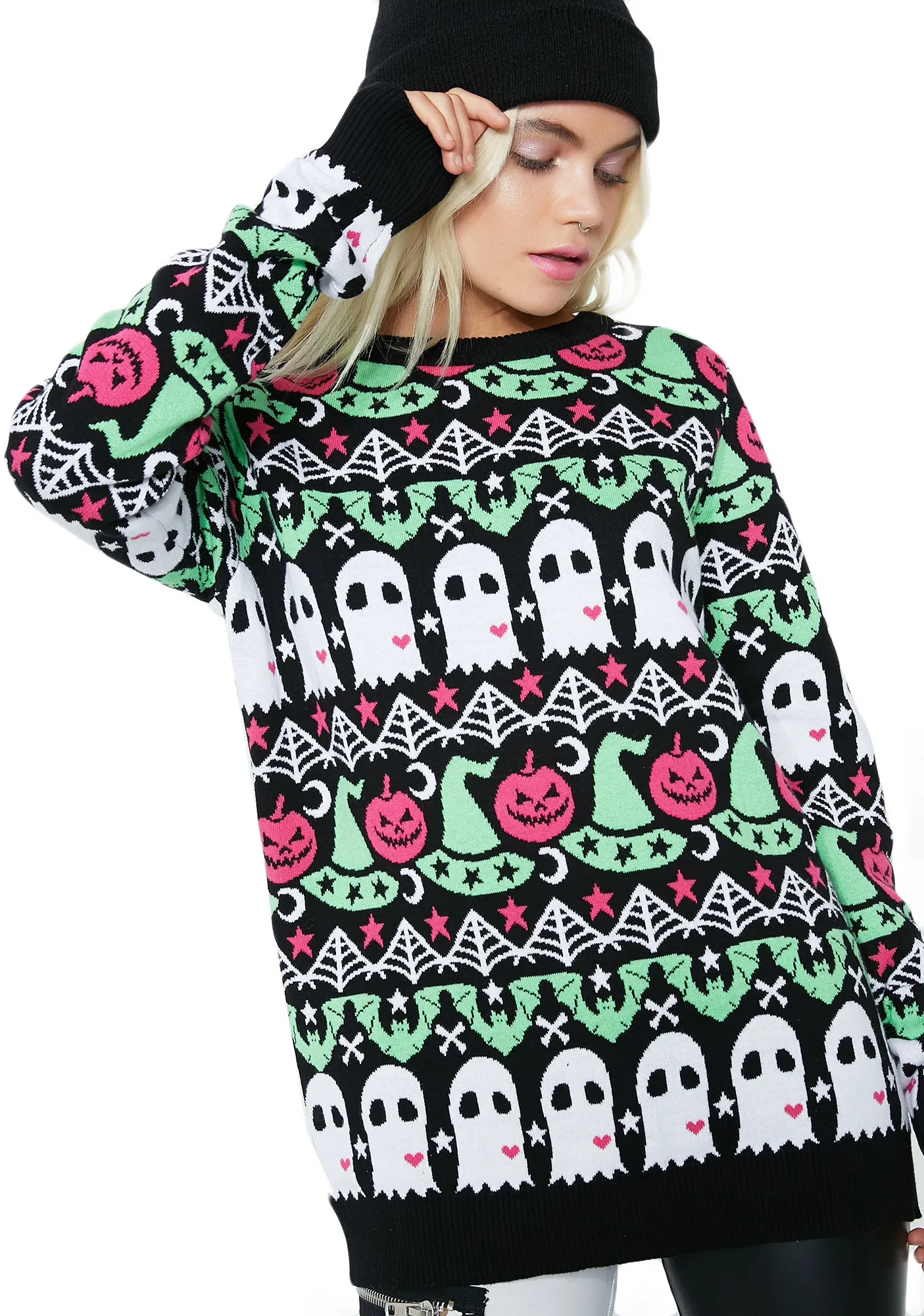 Spooky Crew Sweater sold by Dolls Kill product image thumbnail 2