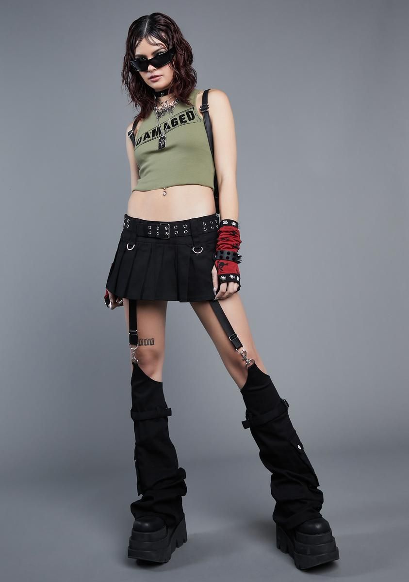 Total Brat Micro Skirt Set sold by Dolls Kill product image thumbnail 2