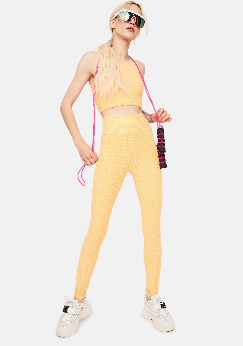 Mango When I'm With You Active Textured Leggings sold by Dolls Kill product image thumbnail 3