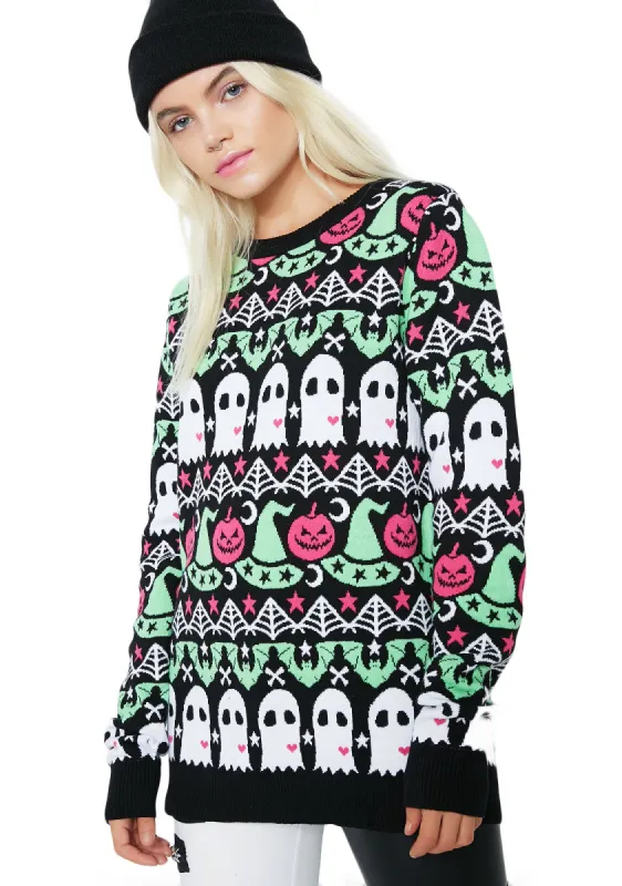 Spooky Crew Sweater sold by Dolls Kill