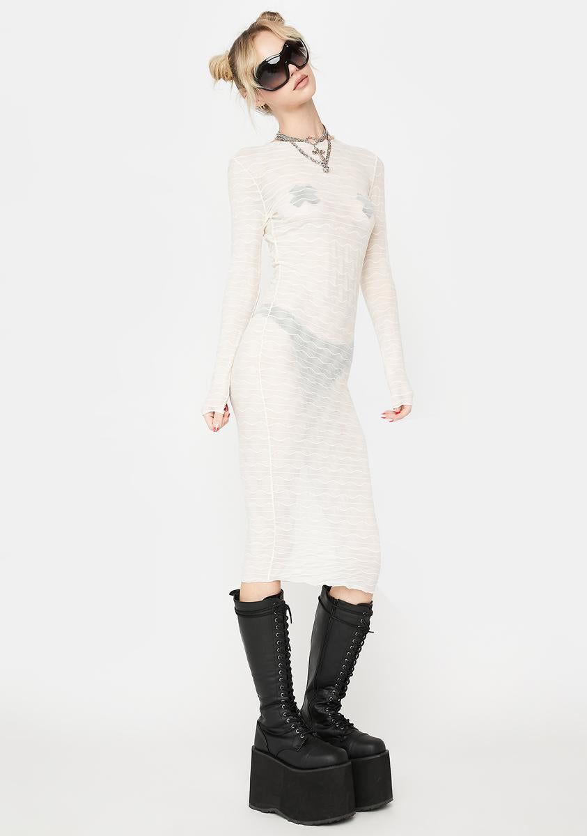 Smash Into You Mesh Midi Dress sold by Dolls Kill product image thumbnail 2