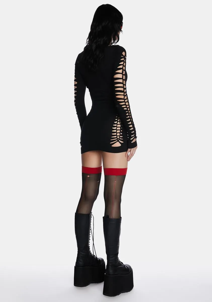 Deep Into Destruction Mini Dress sold by Dolls Kill product image thumbnail 4