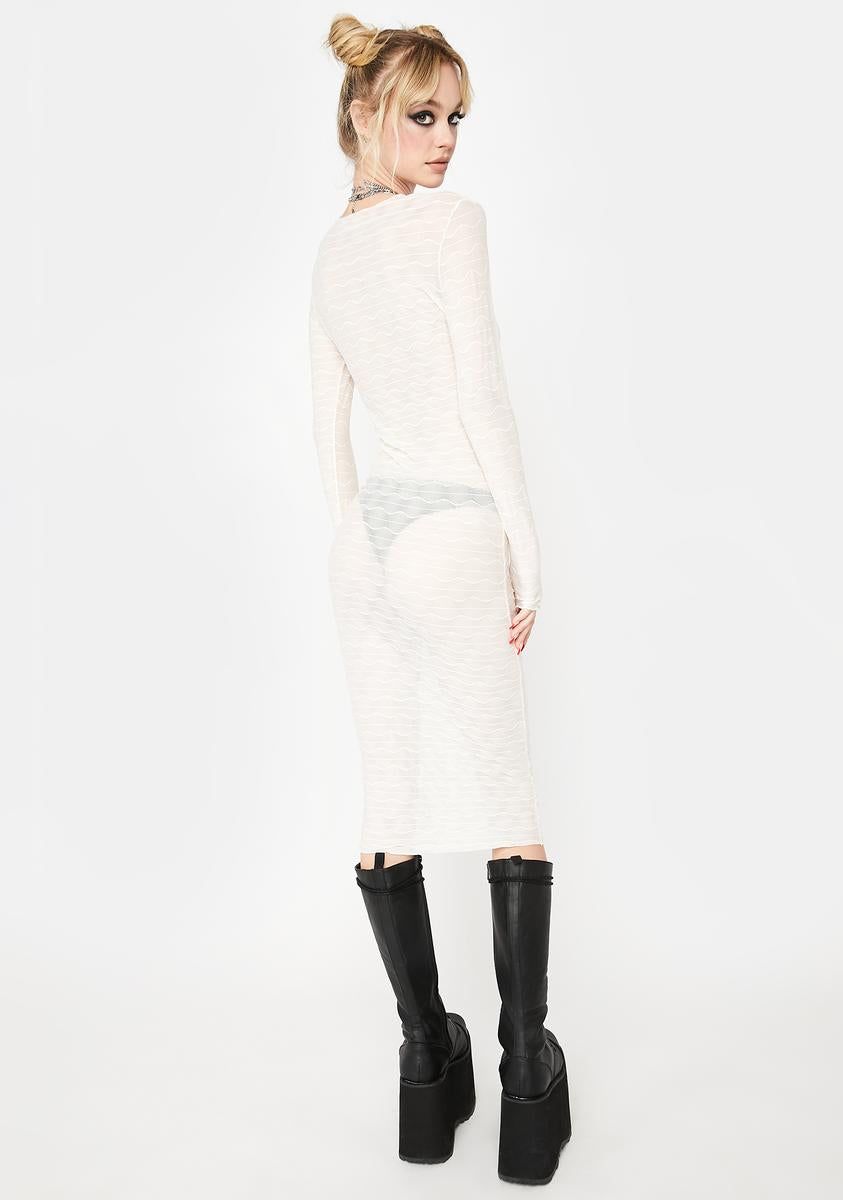 Smash Into You Mesh Midi Dress sold by Dolls Kill product image thumbnail 4