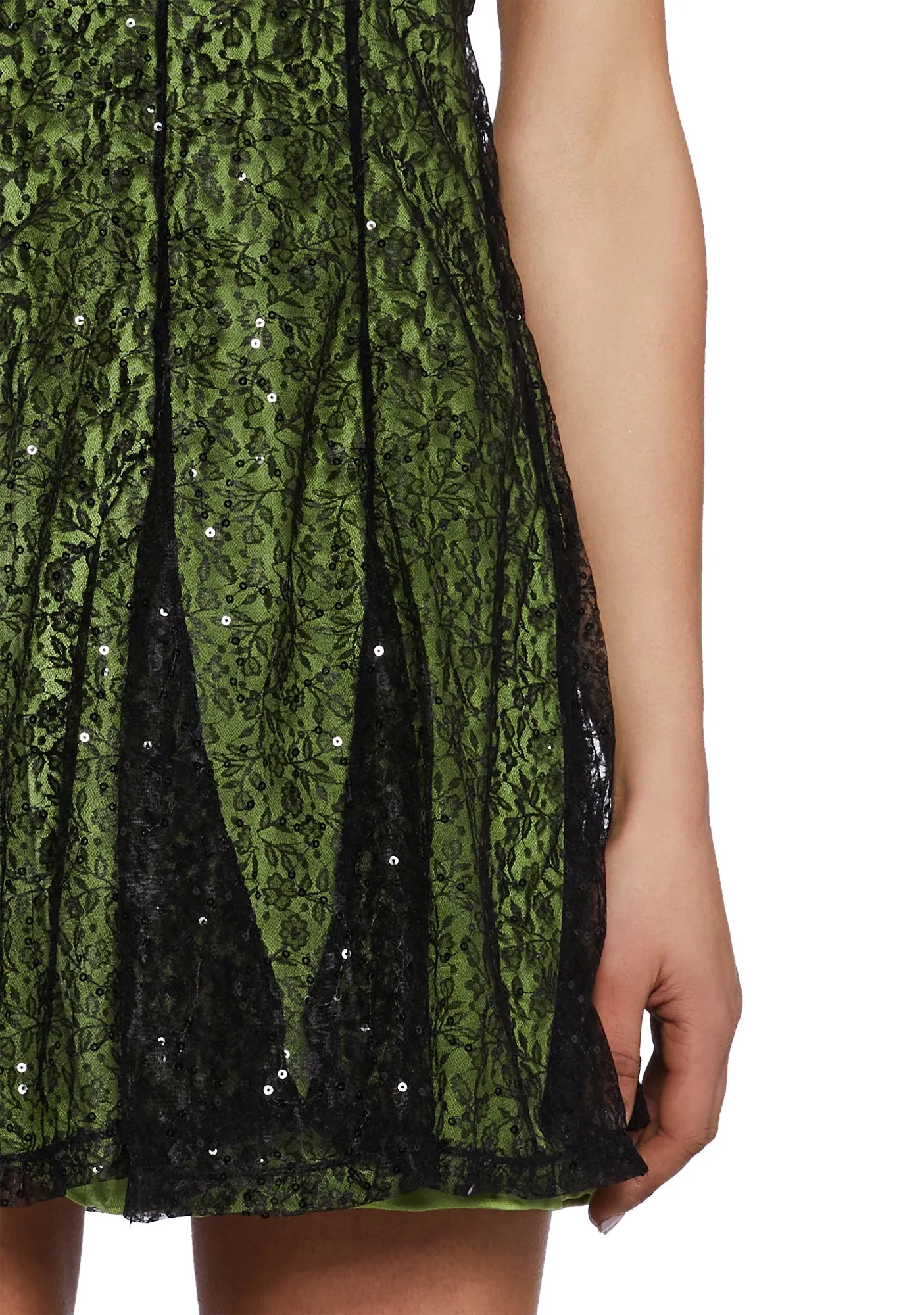 Work Your Magic Dress And Wings Set - Green sold by Dolls Kill product image thumbnail 5