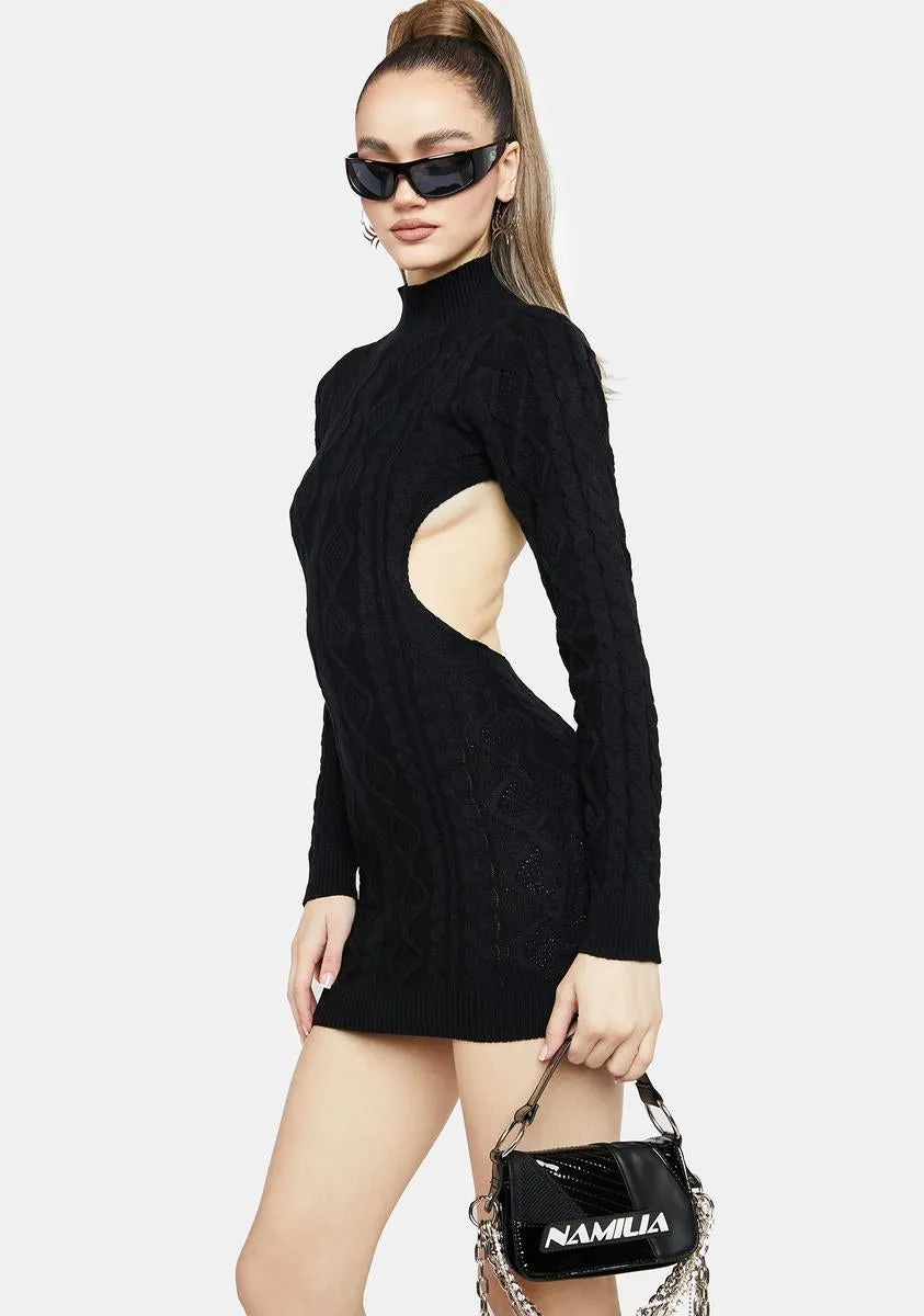 Sinful Darling By Default Cable Knit Dress sold by Dolls Kill product image thumbnail 4