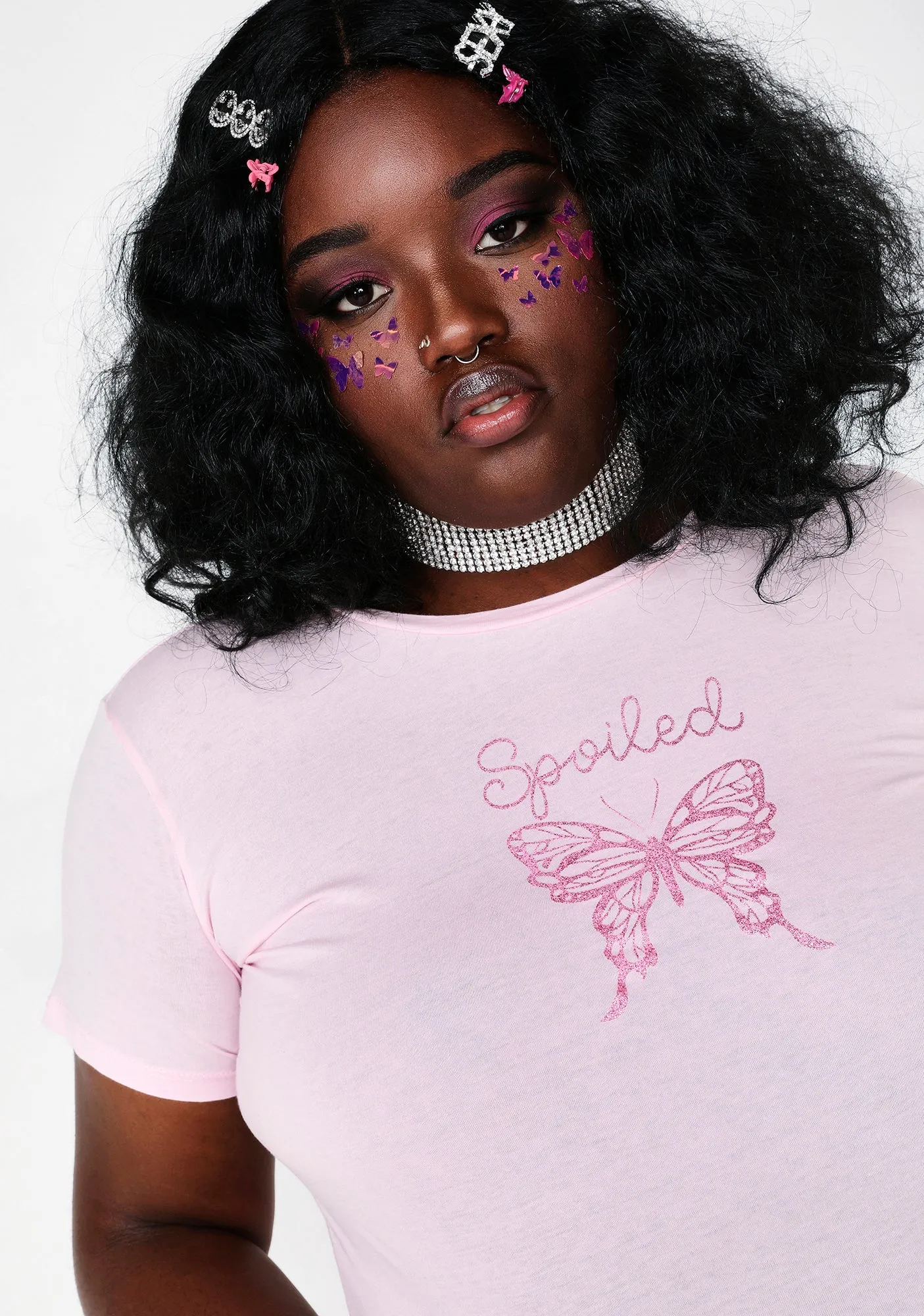 BB It's A Lifestyle Glitter T-Shirt sold by Dolls Kill product image thumbnail 3