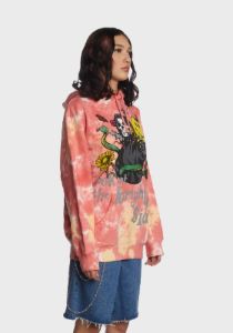 Look At The Bright Side Tie Dye Hoodie sold by Dolls Kill