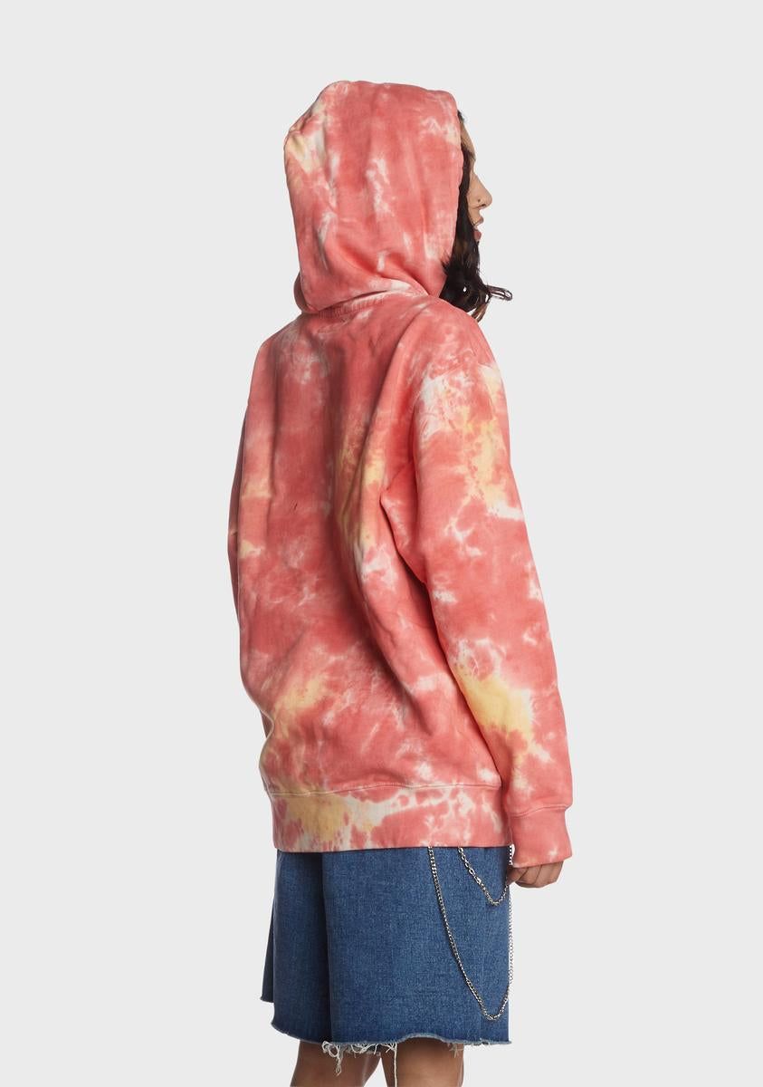 Look At The Bright Side Tie Dye Hoodie sold by Dolls Kill product image thumbnail 4