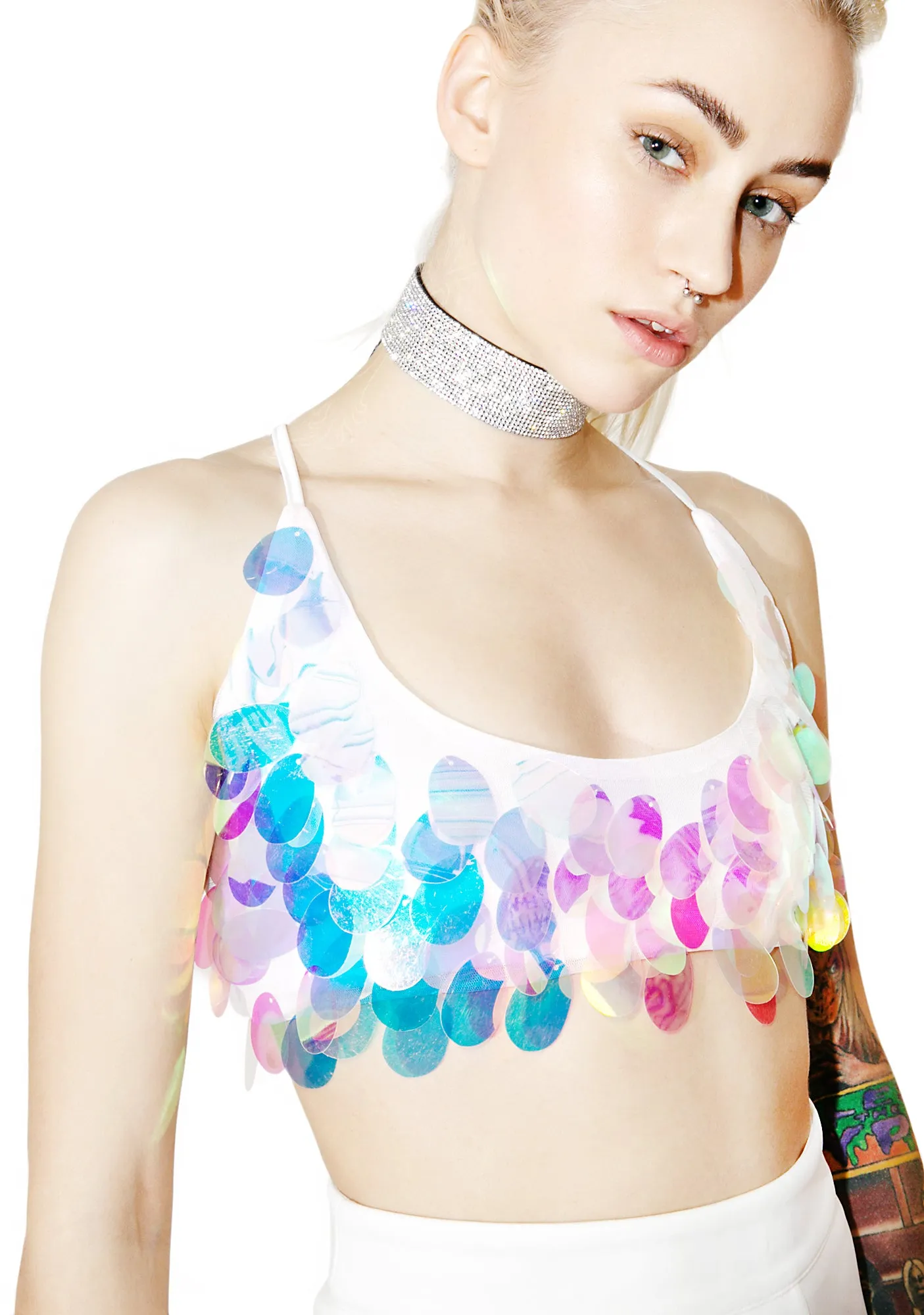 Lucky Charmz Crop Top sold by Dolls Kill product image thumbnail 3