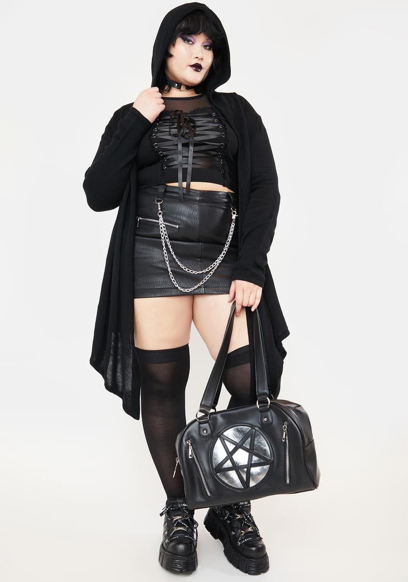 Plus Wicked Twilight Draped Cardigan sold by Dolls Kill product image thumbnail 3