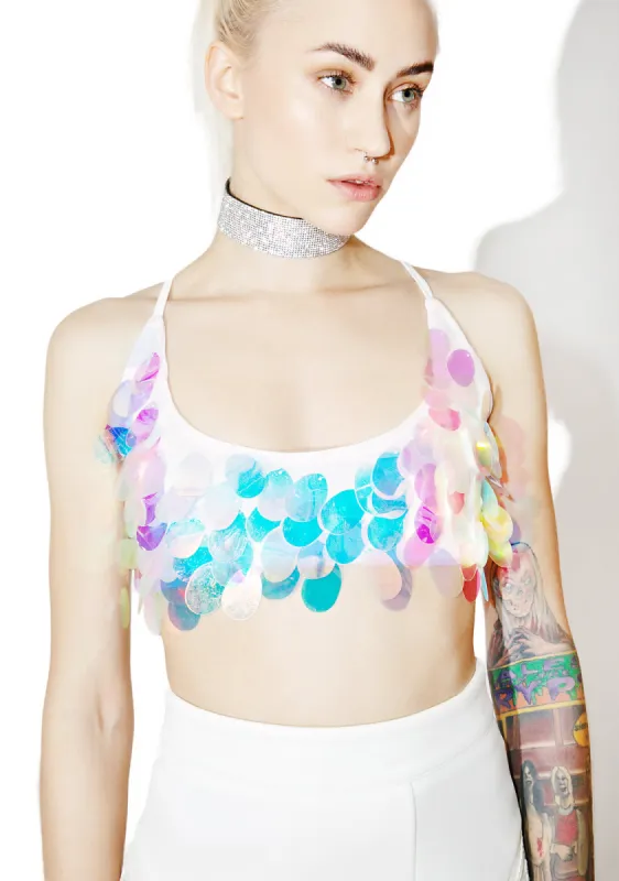 Lucky Charmz Crop Top sold by Dolls Kill