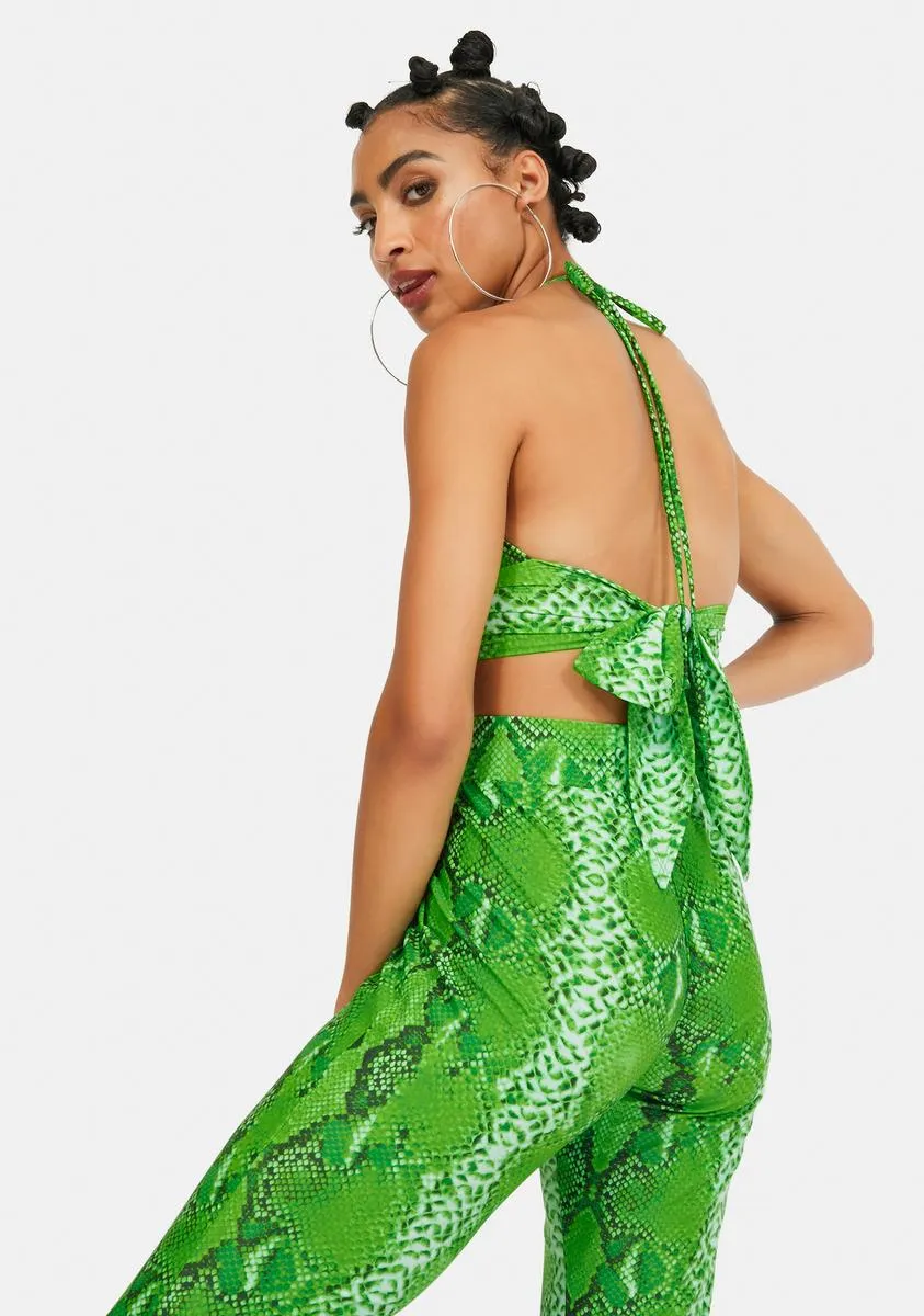 Green Snake Halter Top sold by Dolls Kill product image thumbnail 4