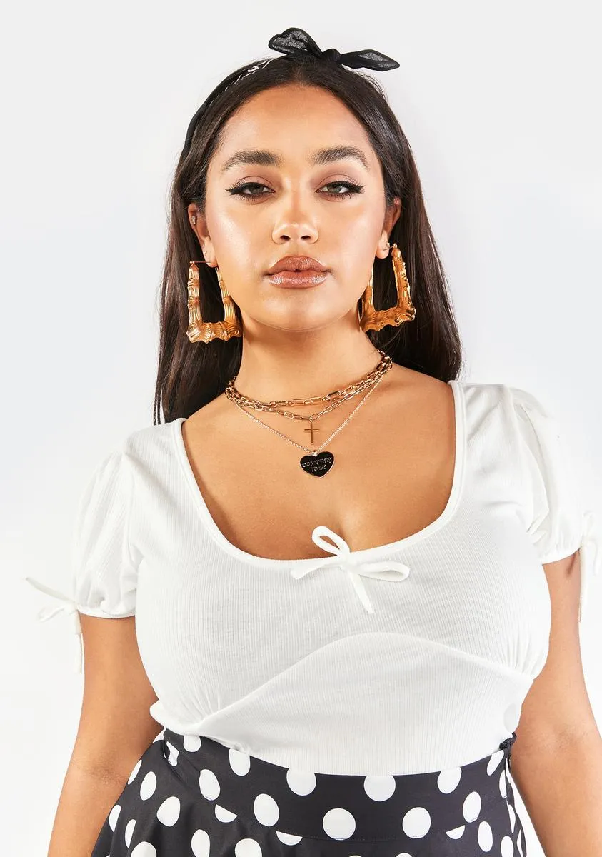 Plus Sweeten The Deal Crop Top sold by Dolls Kill