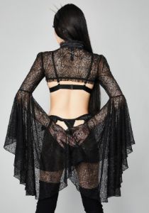 Grave Heartbreak Mesh Shrug sold by Dolls Kill