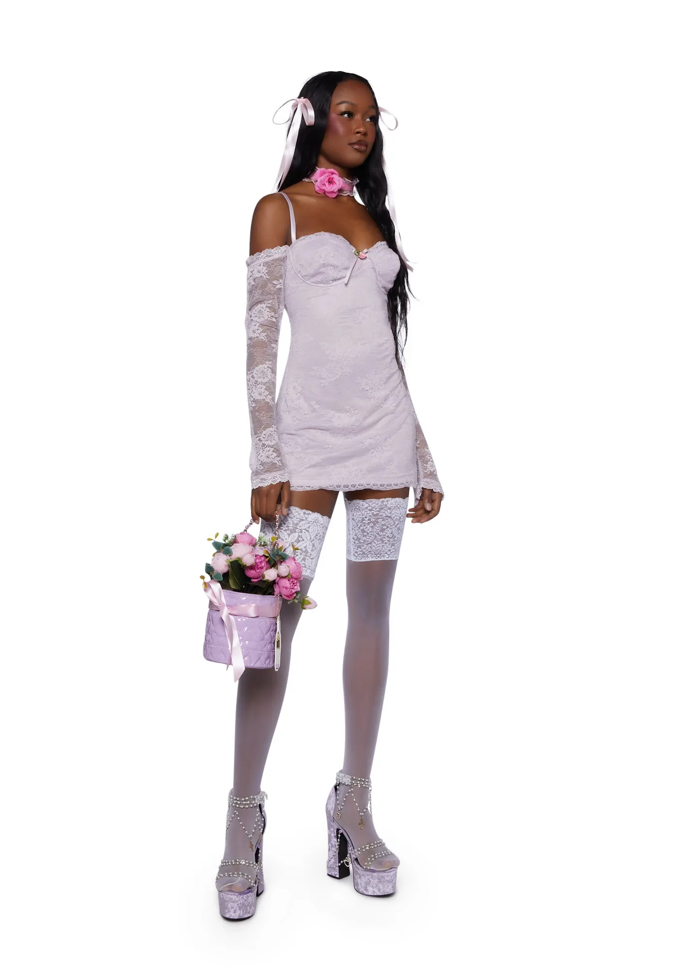 Lovely Dream Mini Dress - Light Purple sold by Dolls Kill product image thumbnail 2