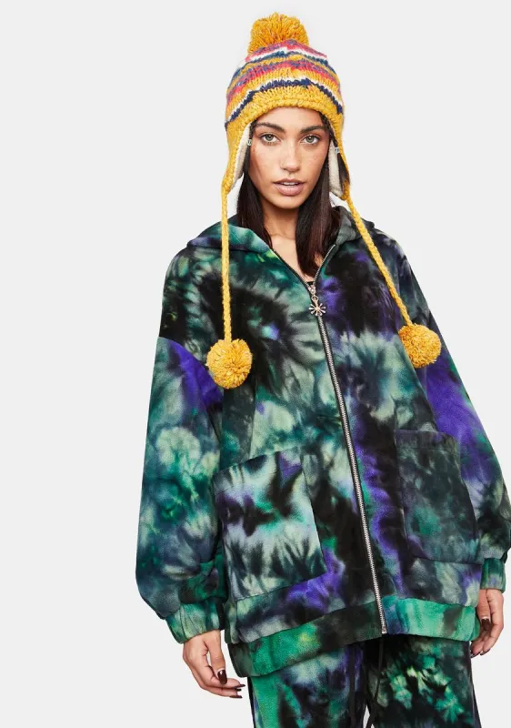 Ripple Effect Tie Dye Hoodie sold by Dolls Kill