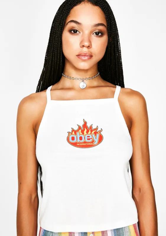 Flame International Tank Top sold by Dolls Kill