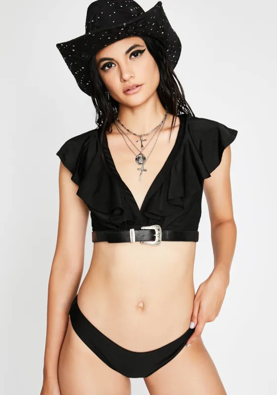 Sinful Save A Horse Shorts Set sold by Dolls Kill