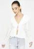 Ivory Diar Ruffle Top sold by Dolls Kill