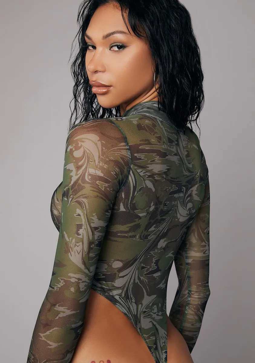 I'm A Catch Mesh Bodysuit sold by Dolls Kill product image thumbnail 4