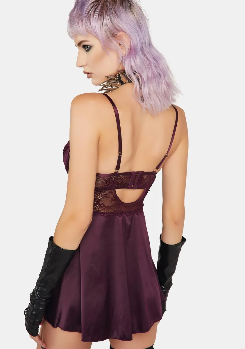 Donna Satin Lace Chemise sold by Dolls Kill product image thumbnail 4