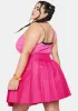 Plus Magenta Just Like Candy Pleated Skirt sold by Dolls Kill