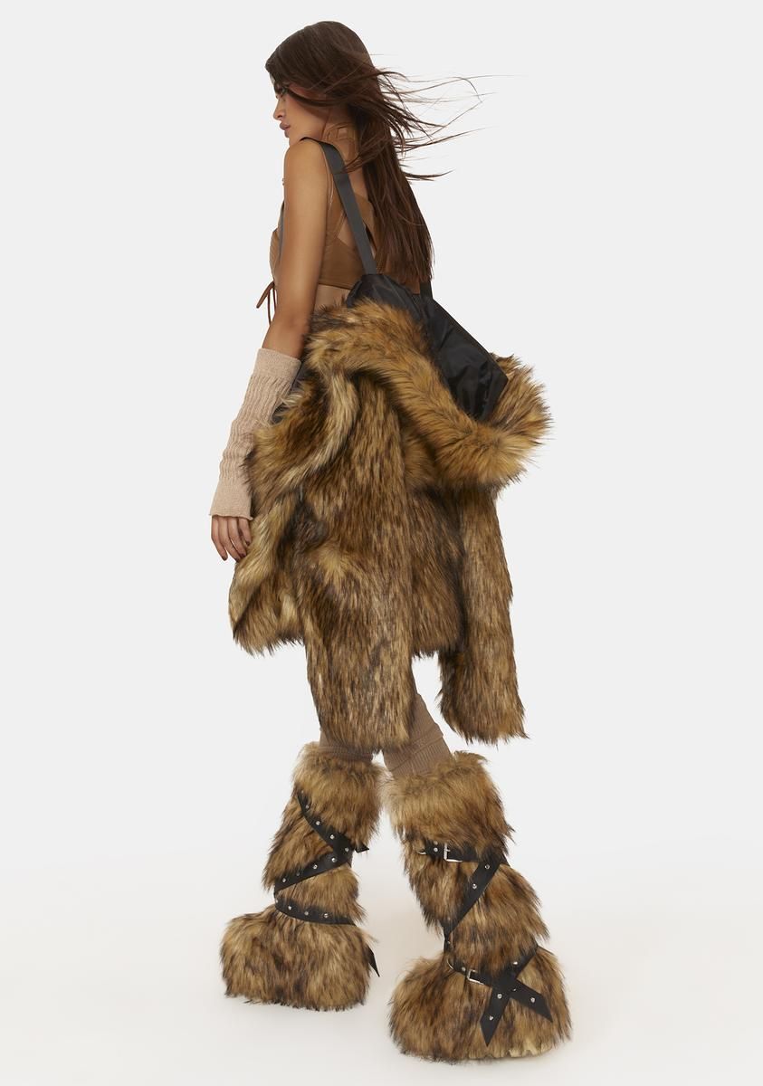 Wild Instincts Faux Fur Coat sold by Dolls Kill product image thumbnail 5