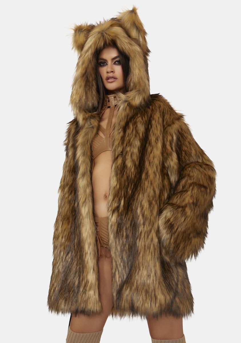 Wild Instincts Faux Fur Coat sold by Dolls Kill product image thumbnail 2
