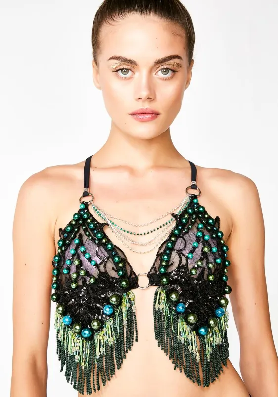 Ivy Beaded Bralette sold by Dolls Kill