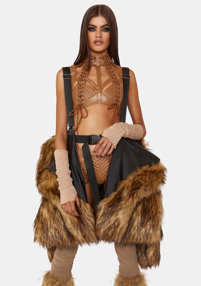 Wild Instincts Faux Fur Coat sold by Dolls Kill product image thumbnail 4